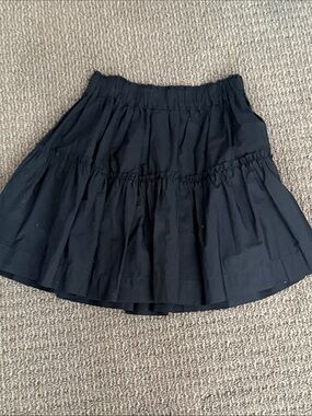 Maeve Black Tiered Skater Skirt